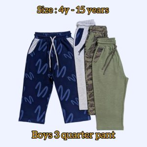 Unisex 3 Quarter Pant 4 Pcs Combo pack 1
